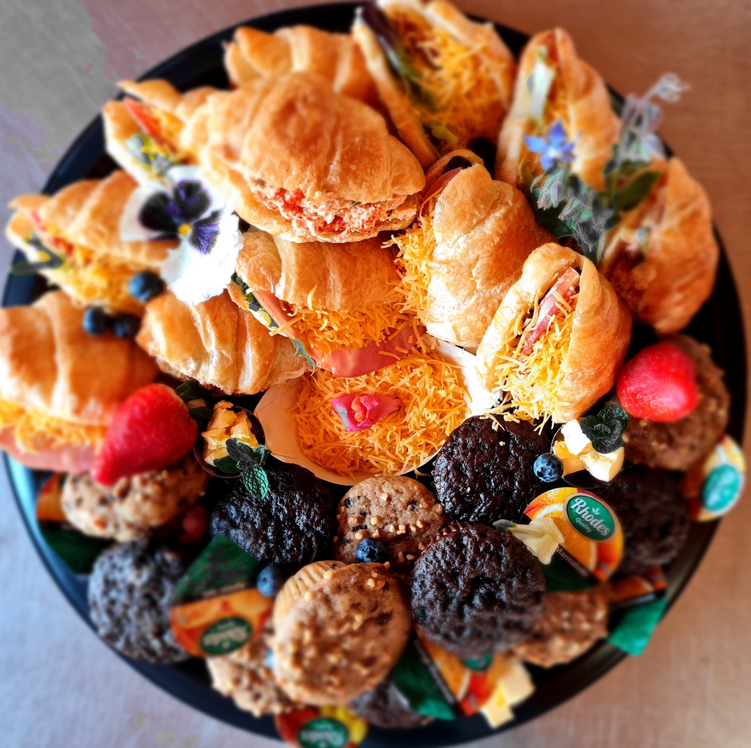 PLAT-5 Muffin and Croissant Platter